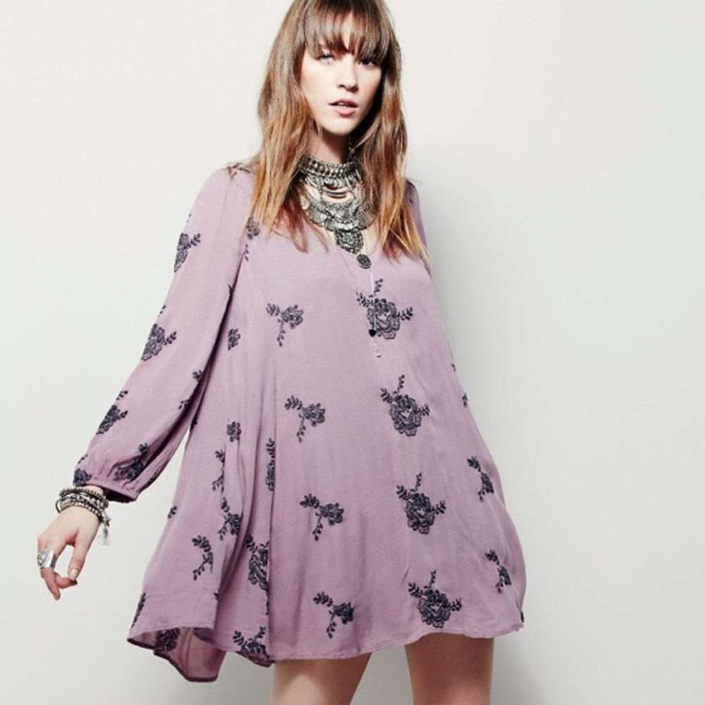 Free People Embroidered Austin Dress